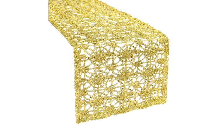 Chemical Lace Table Runner - Gold | Rental