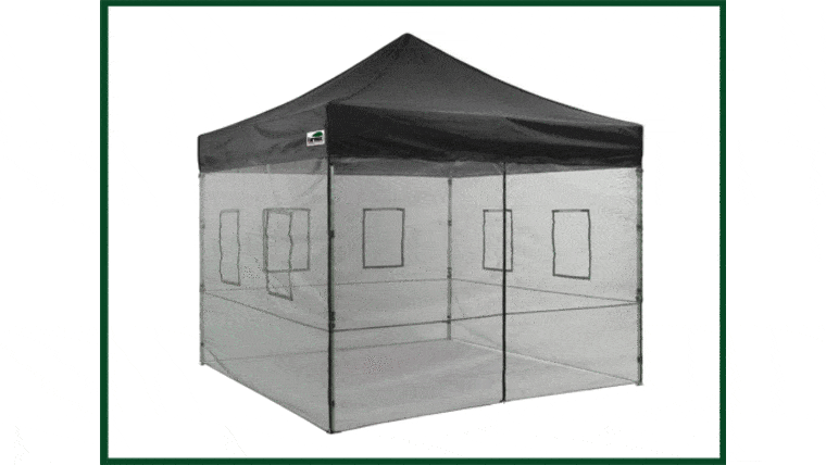 10' x 10' Commercial Pop Up Tent - Food Service - Black | Rental