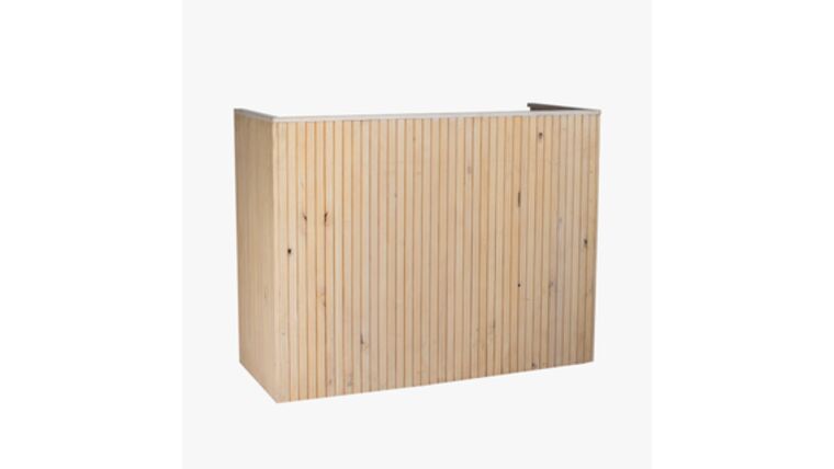 Rosewood DJ Booth Cover - 4' | Rental