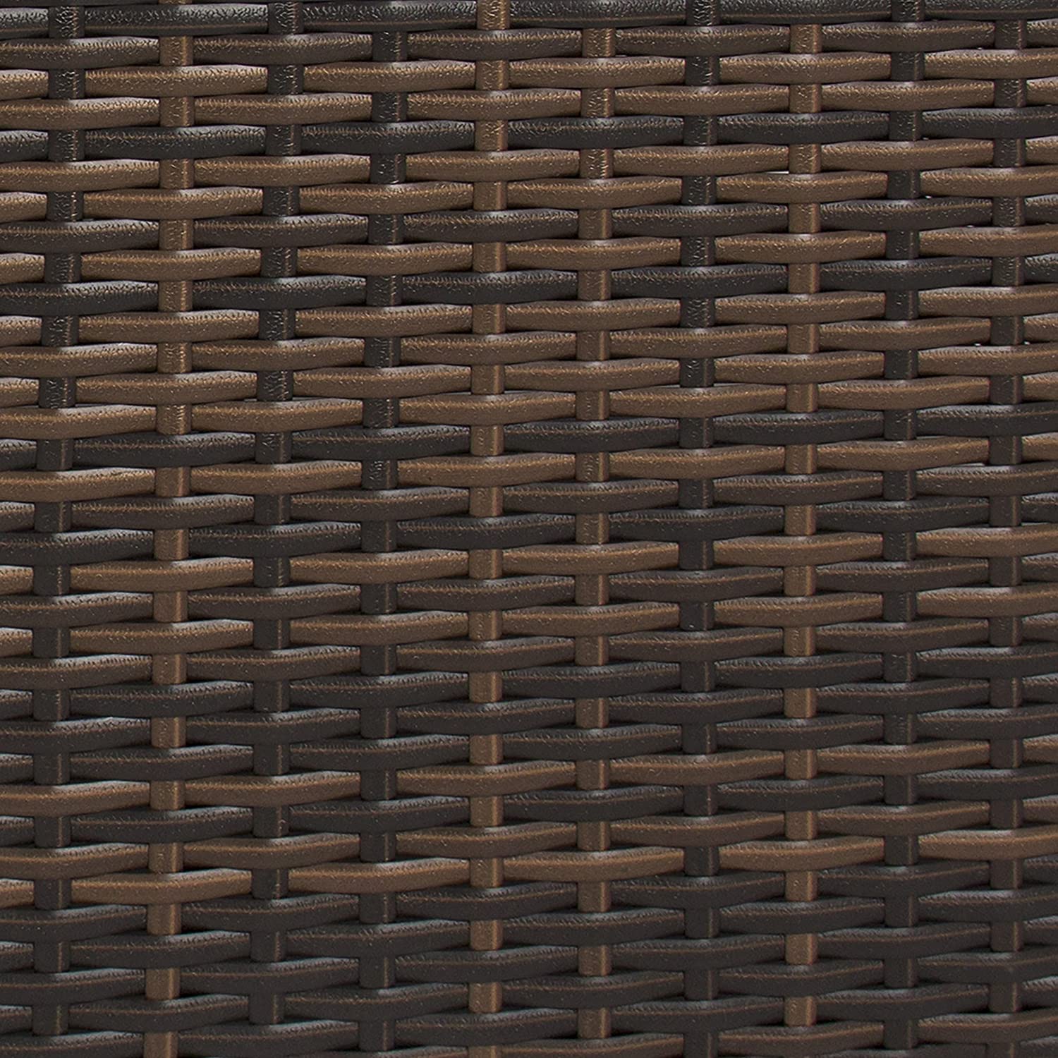 Coffee Table - Rectangle - Brown Rattan Outdoor Wicker Glass Top | Used - Purchase
