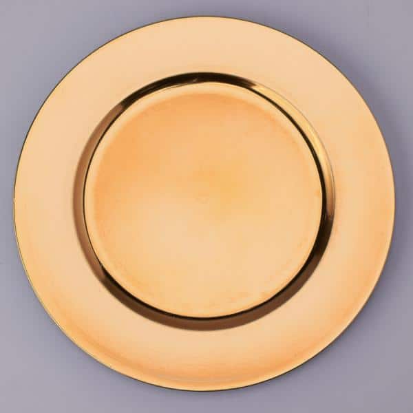 Decostar™ Plastic Charger Plate 13" - Gold - 24 Pieces | Rental