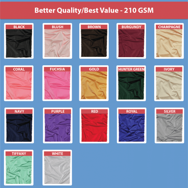 210 GSM Better Quality/Best Value Quality Spandex Hi-Boy Table Cover - Many Color Options - Cocktail Table - 30" Diameter | Rental
