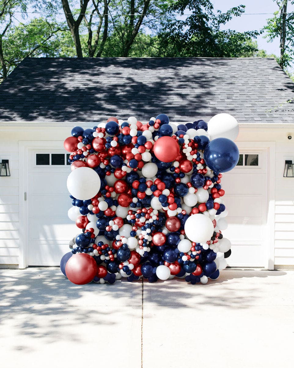 Red, White and Blue Balloon Wall | Purchase