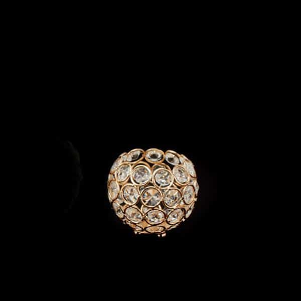 Decostar™ Crystal Ball Votive Candle Holder 3½" - Gold | Rental