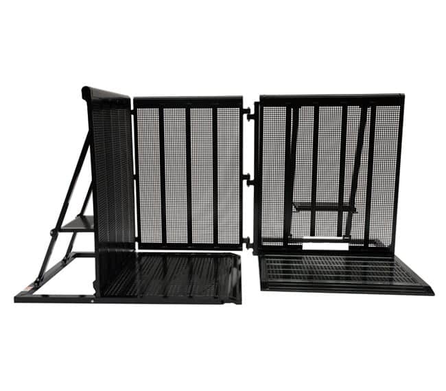 Versa Corner Metal Blow-Through Concert Crowd Barricade Rental - Black | Rental