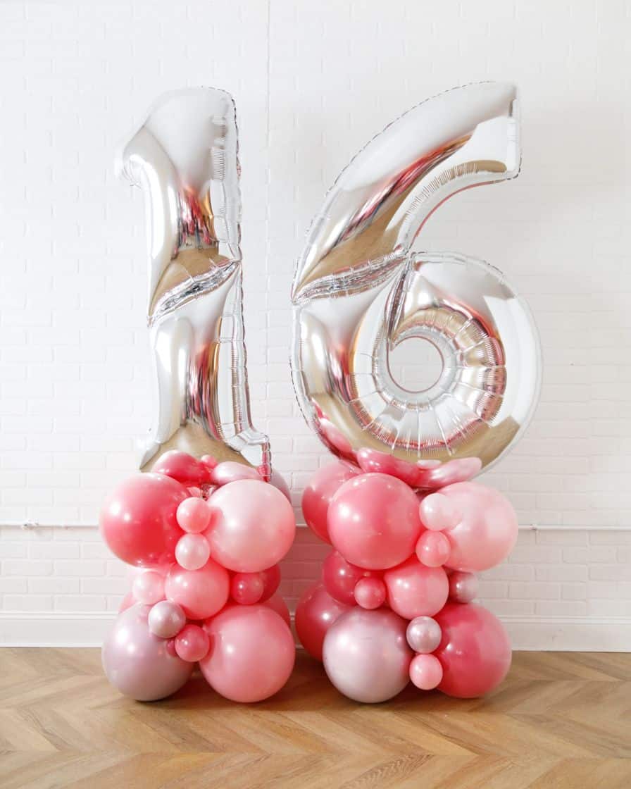 Life In Plastic - Jumbo Number Balloon Pedestal - 6ft | Purchase
