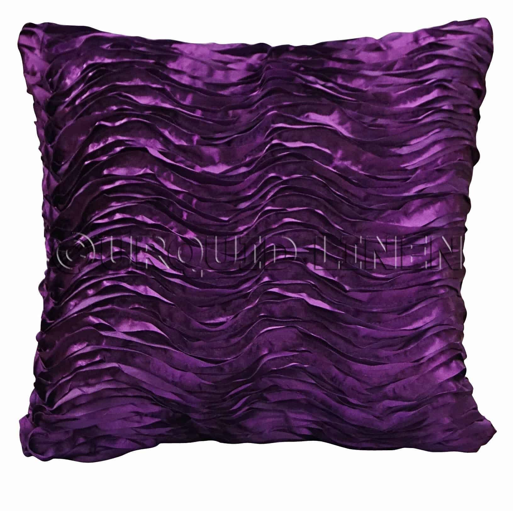 Austrian Wave Satin Throw Pillow | Rental