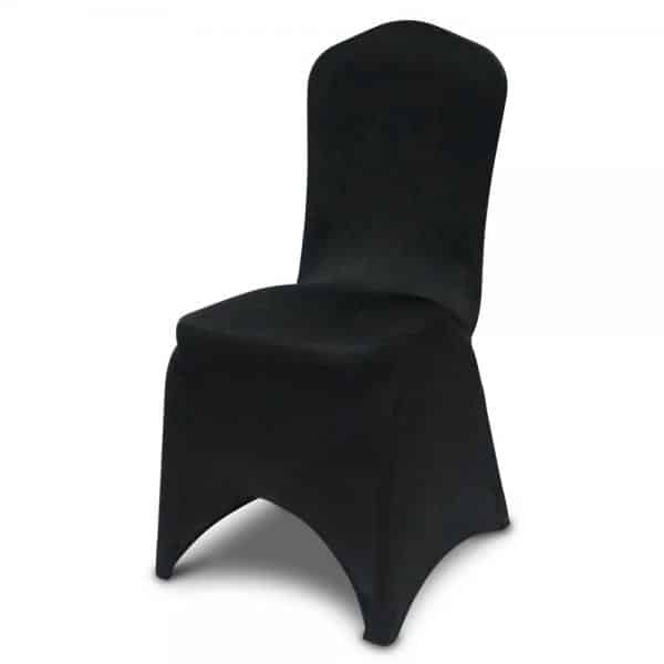 210 GSM Better Quality/Best Value Spandex (Lycra) Banquet & Wedding Chair Cover By Eastern Mills - Black | Rental