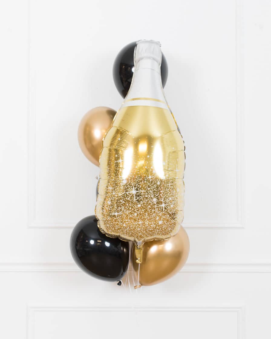 Office Congrats Party - Champagne Foil and 11in Bouquet of 7 | Purchase