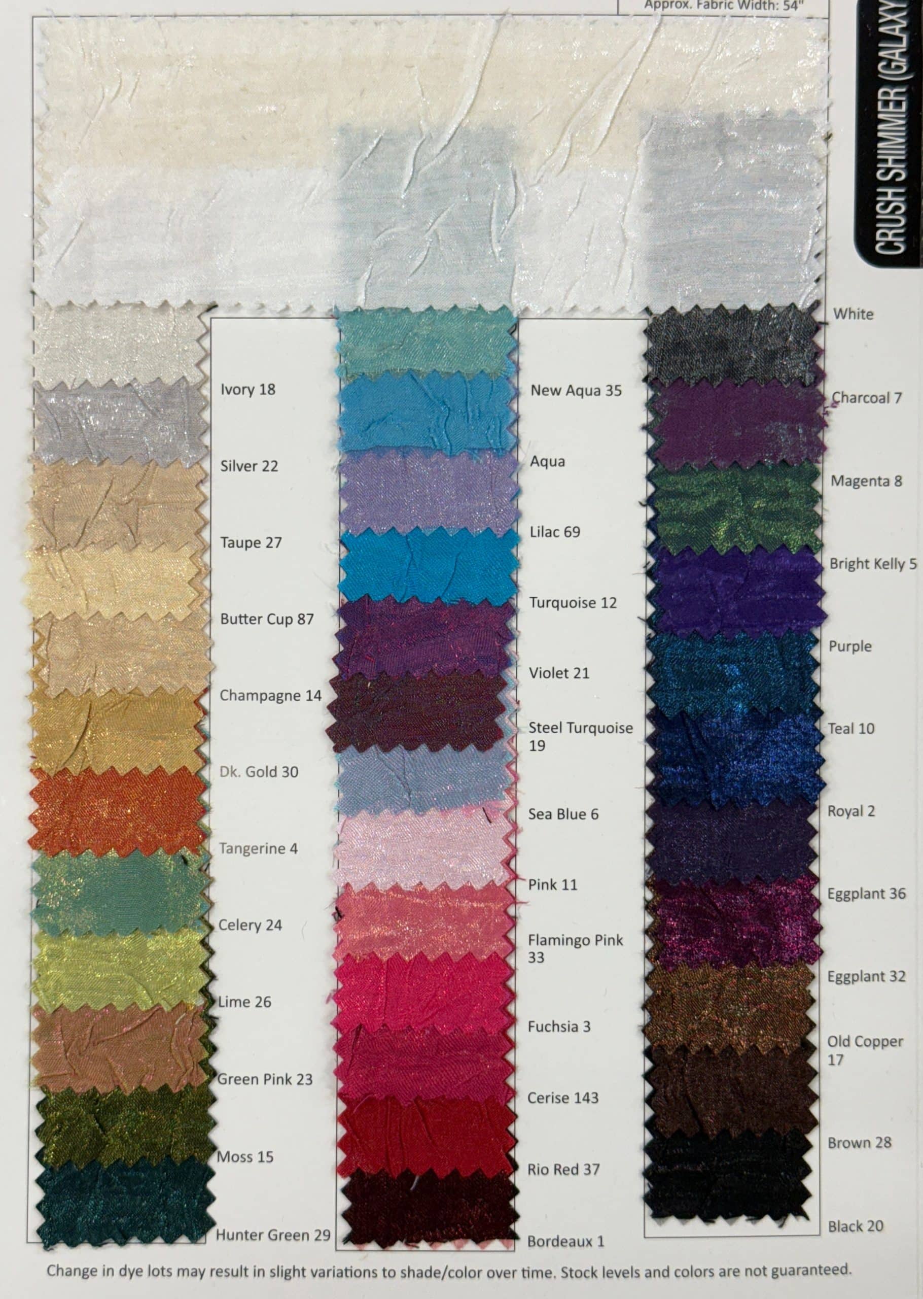 Crush Shimmer (Galaxy) Wholesale Fabric in Purple