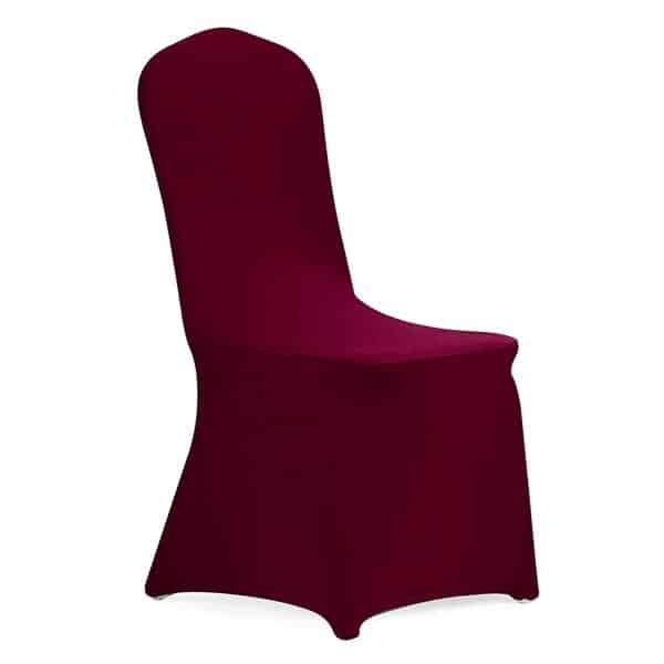 200 GSM Grade A Quality Spandex (Lycra) Banquet & Wedding Chair Cover By Eastern Mills in Burgundy Color | Rental