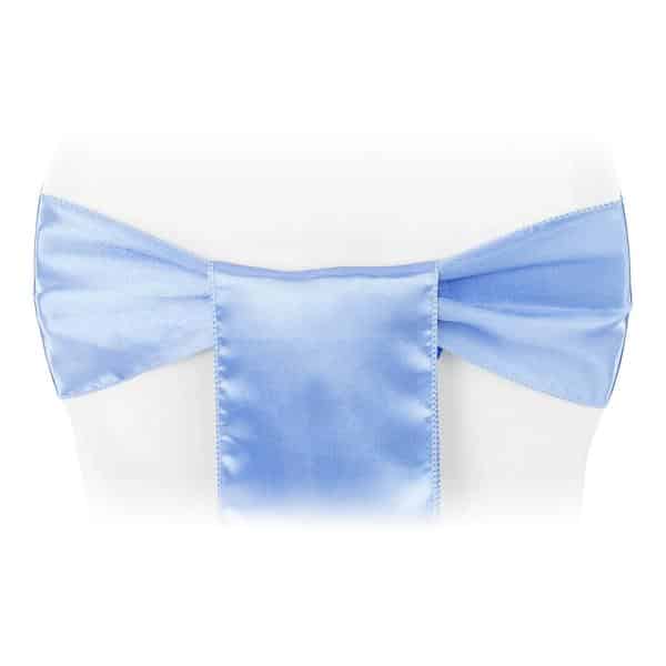 Sleek Satin Sash 6" x 108" - Cornflower/Serenity | Rental