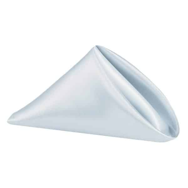 Sleek Satin Napkin 20"x20" - Dusty Blue | Rental