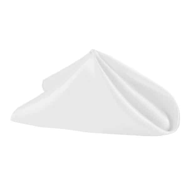 Sleek Satin Napkin 20"x20" - White | Rental