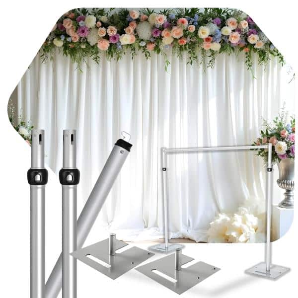 1-Panel Pipe and Drape Kit / Backdrop - 6-10 Feet Tall (Adjustable) | Rental
