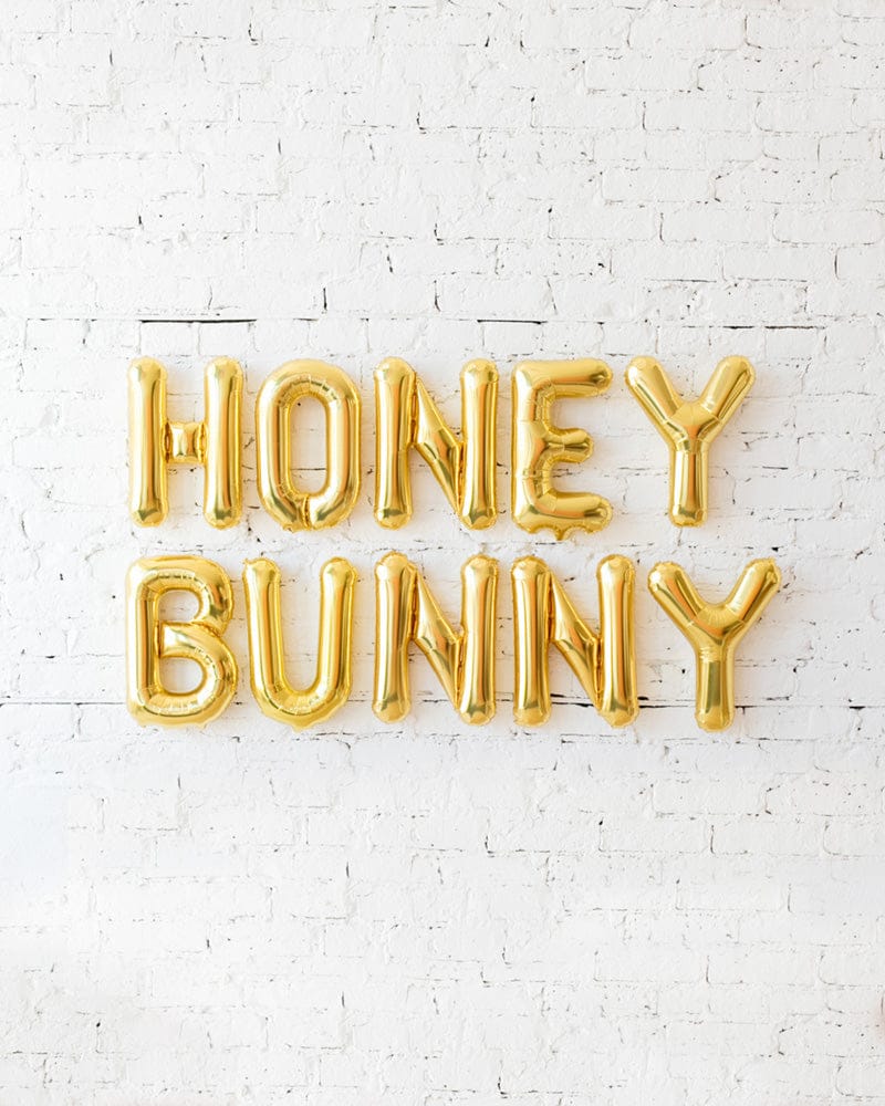 16in Gold HONEY BUNNY Foil Letters Set | Purchase