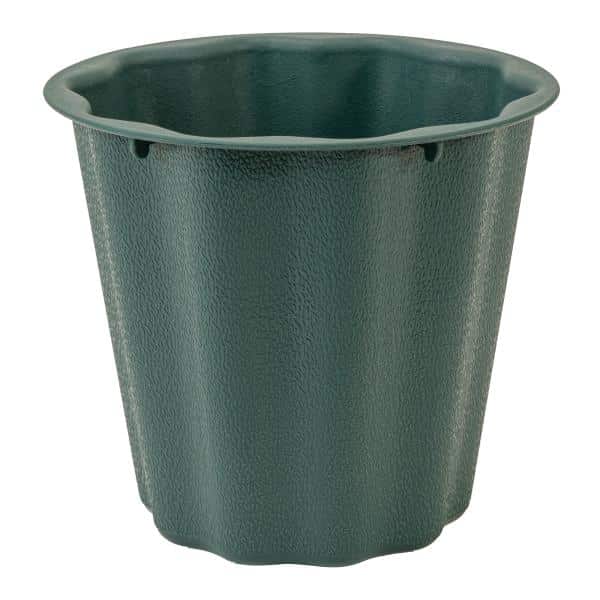 Decostar™ Plastic Floral Container 6" - Dark Green | Rental