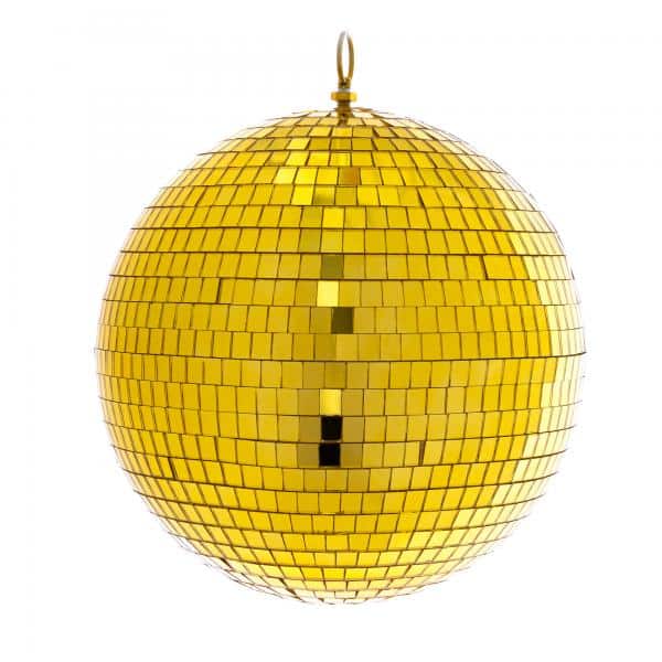 Decostar™ Mirror Disco Balls 12" - Gold | Rental