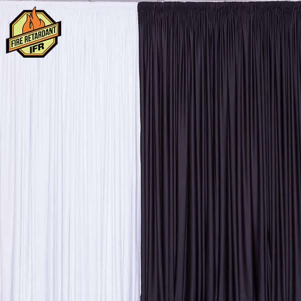 10ft IFR Spandex Party Drape by Eastern Mills - 200GSM - 10ft Extra Wide! | Rental