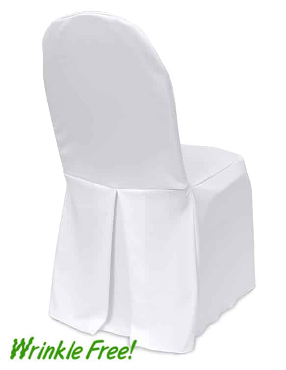 Pleat Back Scuba (Wrinkle-Free) Chair Cover - Premium Quality | Rental