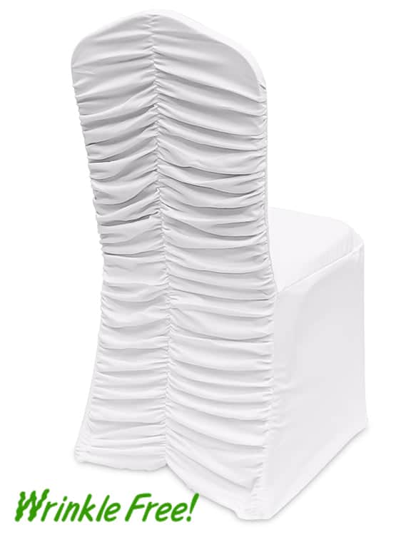 Scuba (Wrinkle-Free) Rouge V.2 Chair Cover - Premium Quality | Rental