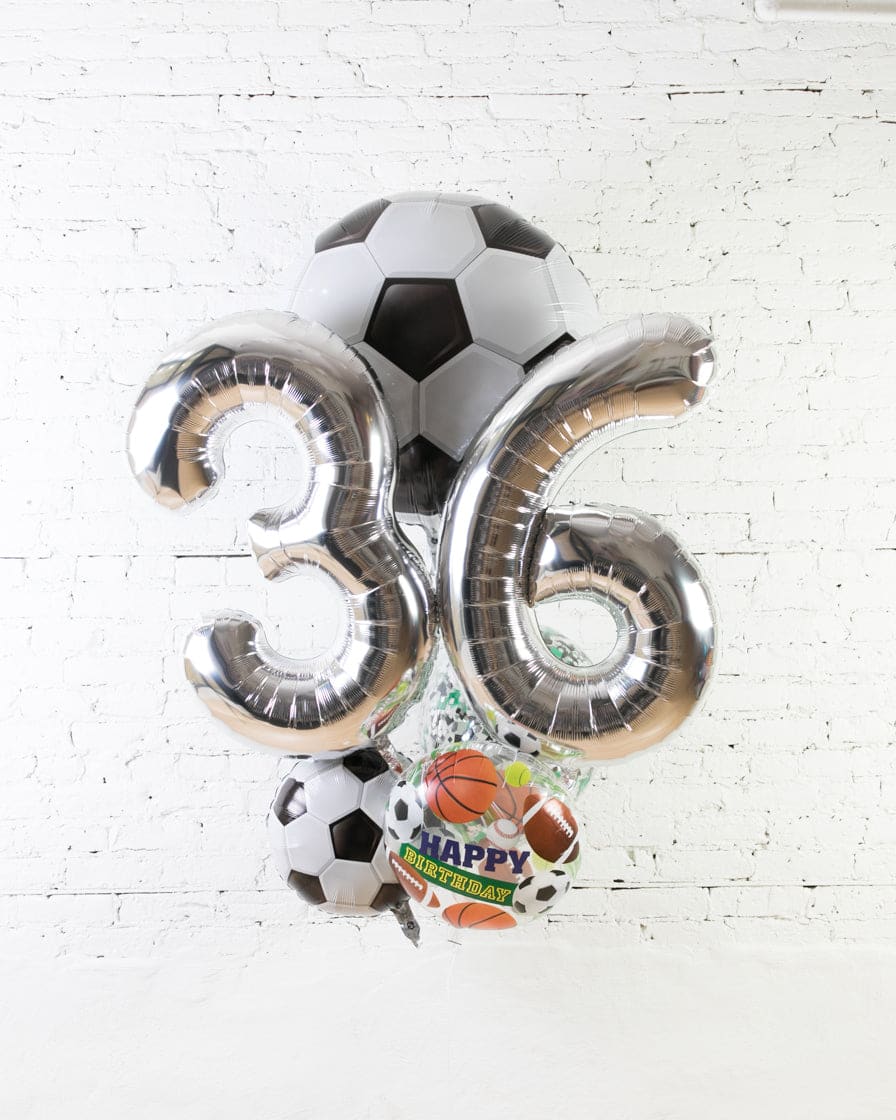 GIFT-Soccer Theme Double Digit Birthday Bouquet | Purchase