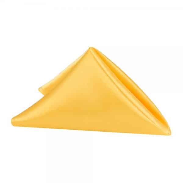 Sleek Satin Napkin 20"x20" - Canary Yellow (Bright Yellow) | Rental