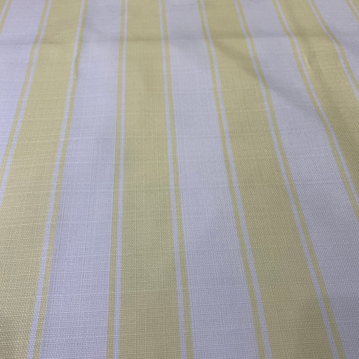Cabana Stripe (Slub Print) Wholesale Fabric in Yellow / White