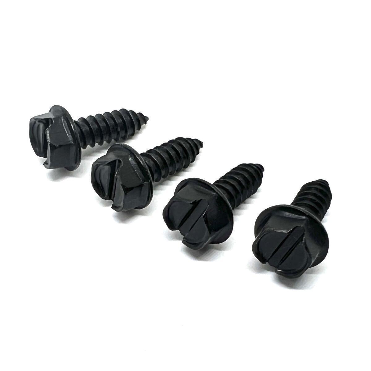 #14x3/4" Slotted Hex Washer Head Self Tapping Sheet Metal Screws Zinc Black | Rental