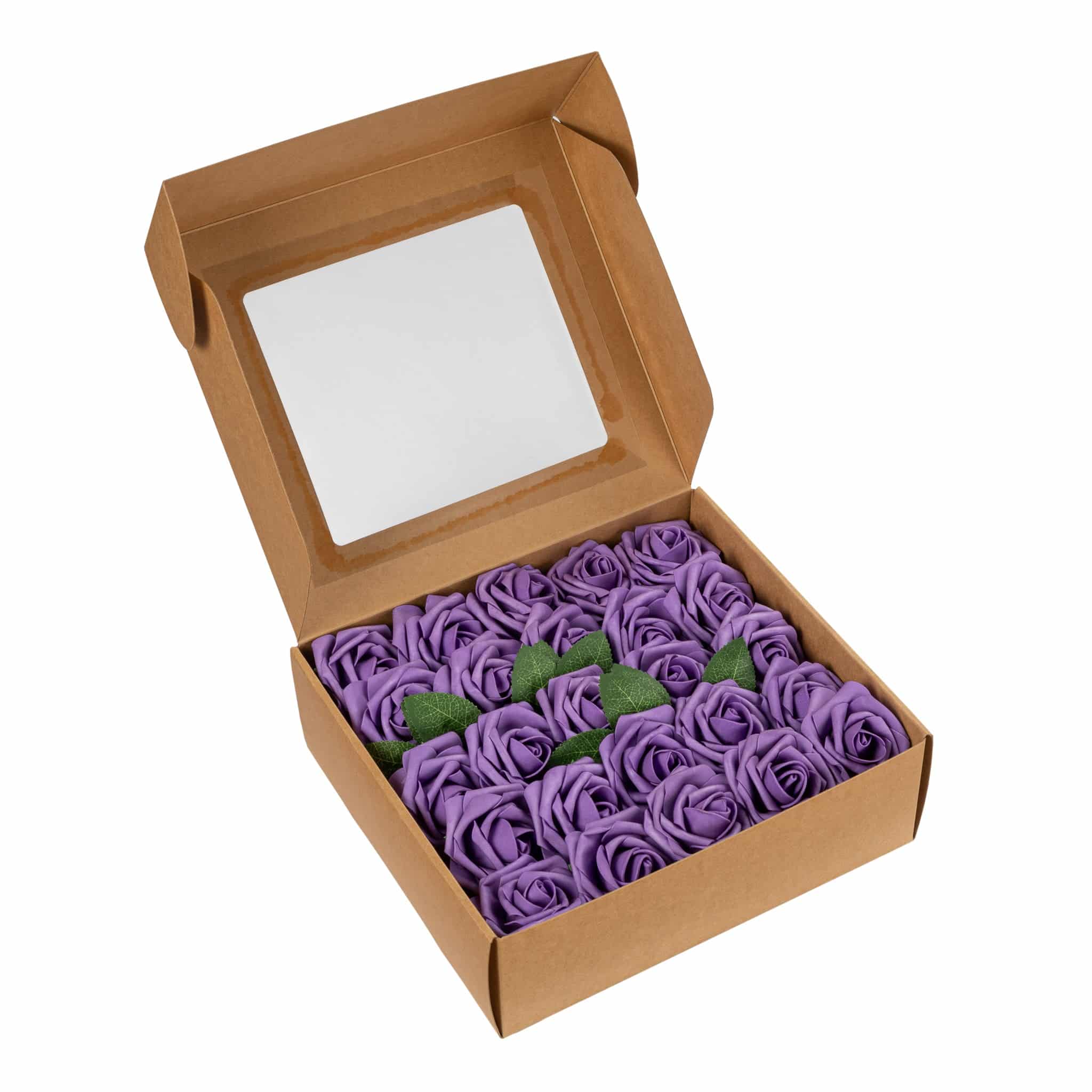Artificial DIY Foam Rose Stems (50 pcs) - Wisteria/Victorian Lilac | Rental
