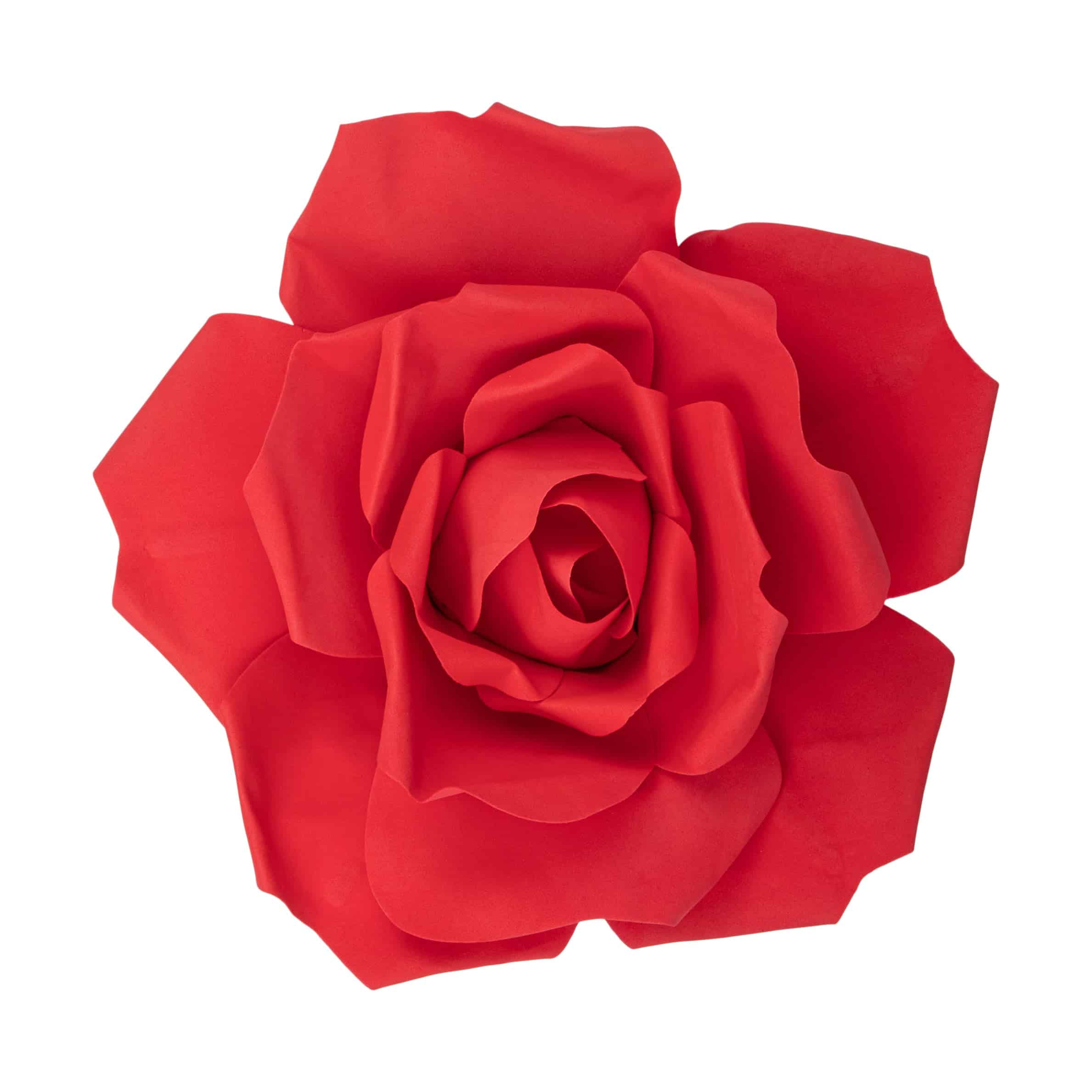 Large Foam Rose Wall  Decor 30 cm - Red | Rental
