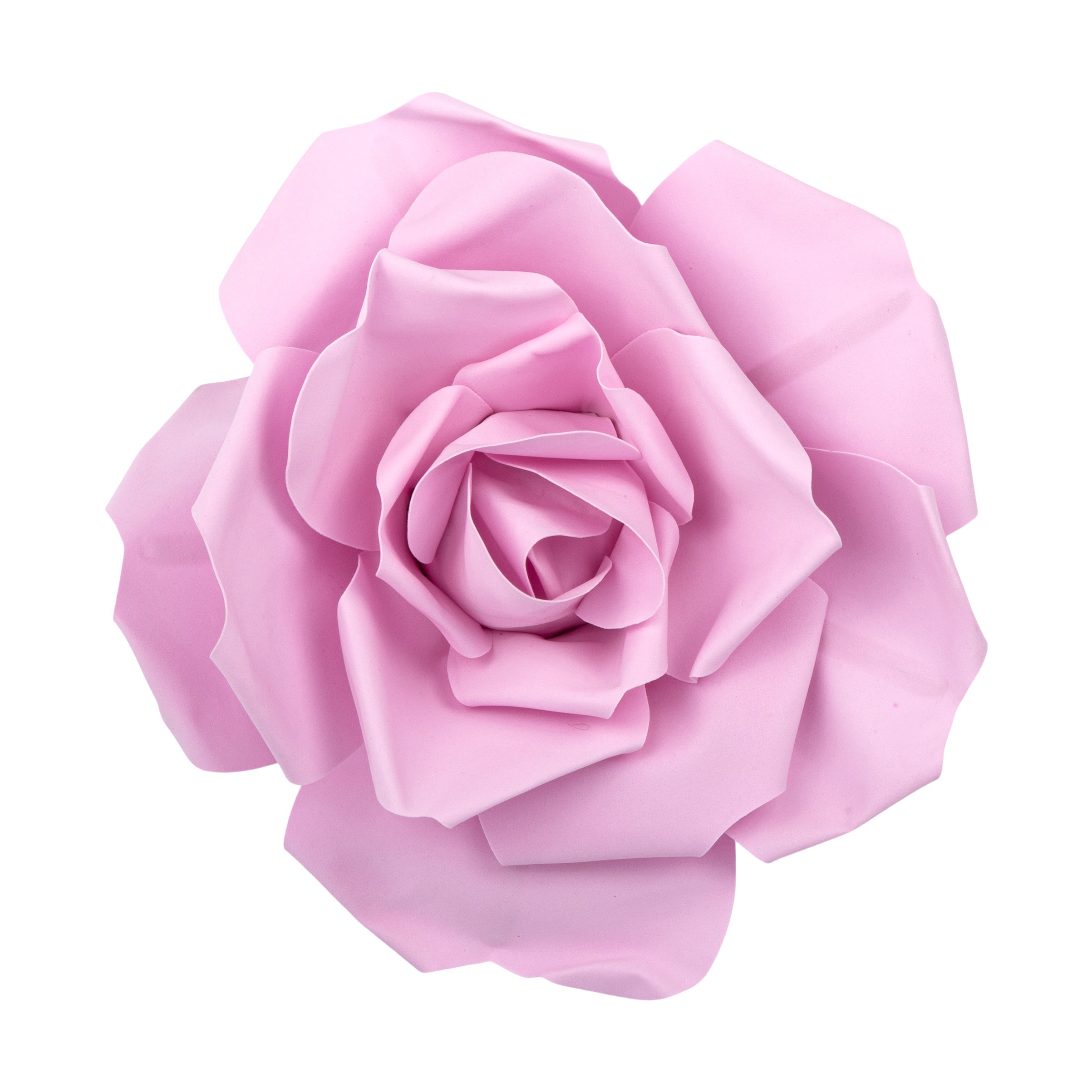 Large Foam Rose Wall Decor 30 cm - Pink | Rental