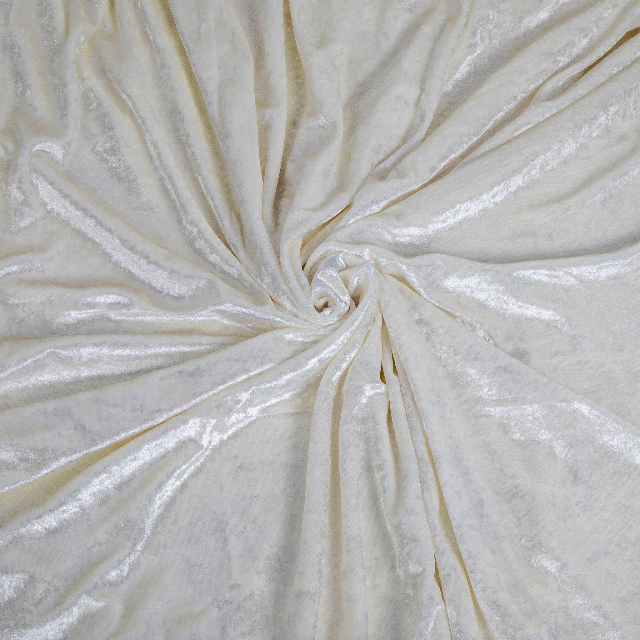 10 yards Velvet Fabric Roll - Ivory | Rental