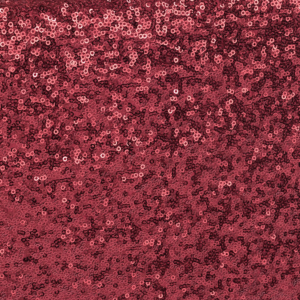 10 yards GLITZ Sequins Fabric Bolt - Burgundy | Rental