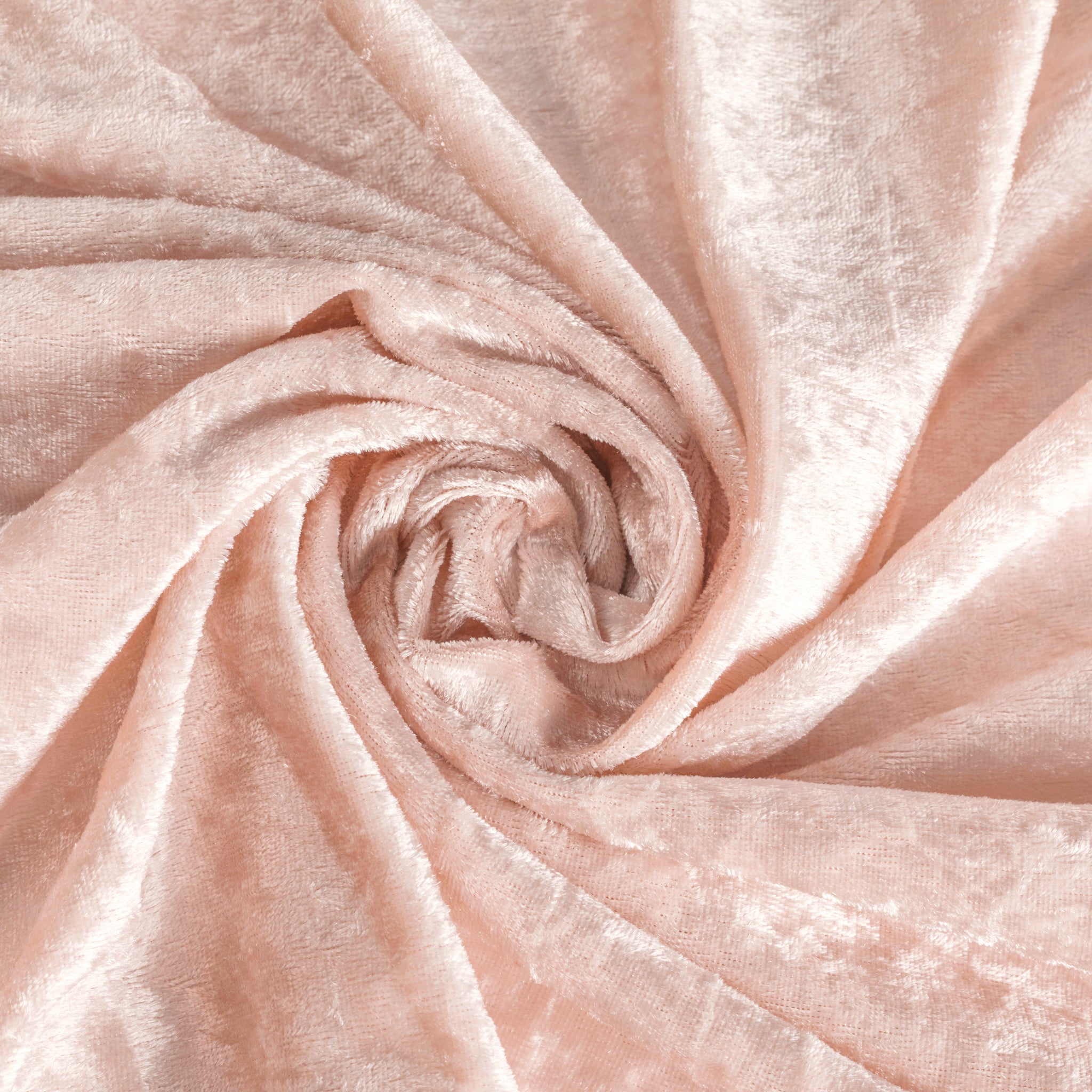 10 yards Velvet Fabric Roll - Blush/Rose Gold | Rental